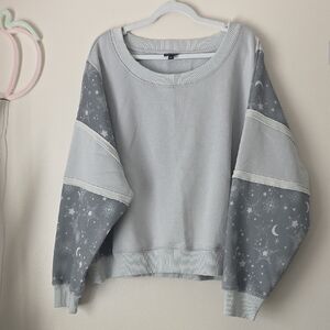 Torrid Light Gray Celestial Sweatshirt